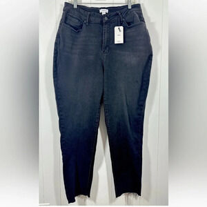 NWT FOREVER 21 Womens Black Stretch Denim MOM Jeans Plus Sz 14 High Rise